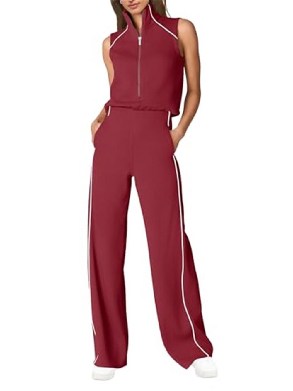 Women's Summer Jumpsuit Dressy Casual Romper with Pockets